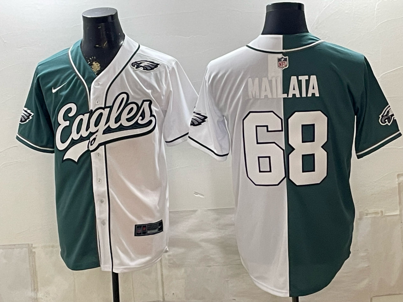 Men 2026 Philadelphia Eagles #68 Mailata white Nike Limited NFL Jersey 0812002->philadelphia eagles->NFL Jersey